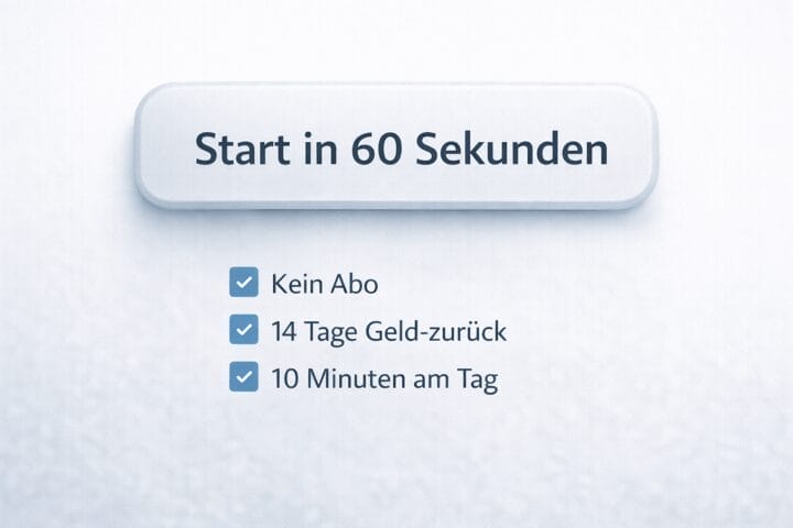 Start in 60 Sekunden