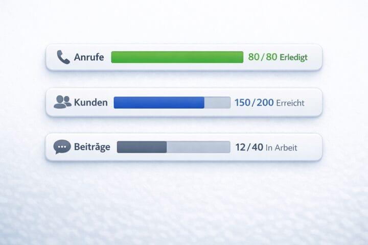 Sichtbarer Fortschritt